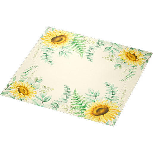 Duni Servietten Sunflower Dreams, gelb – 40 × 40 cm, 4-lagig – 300 Stück