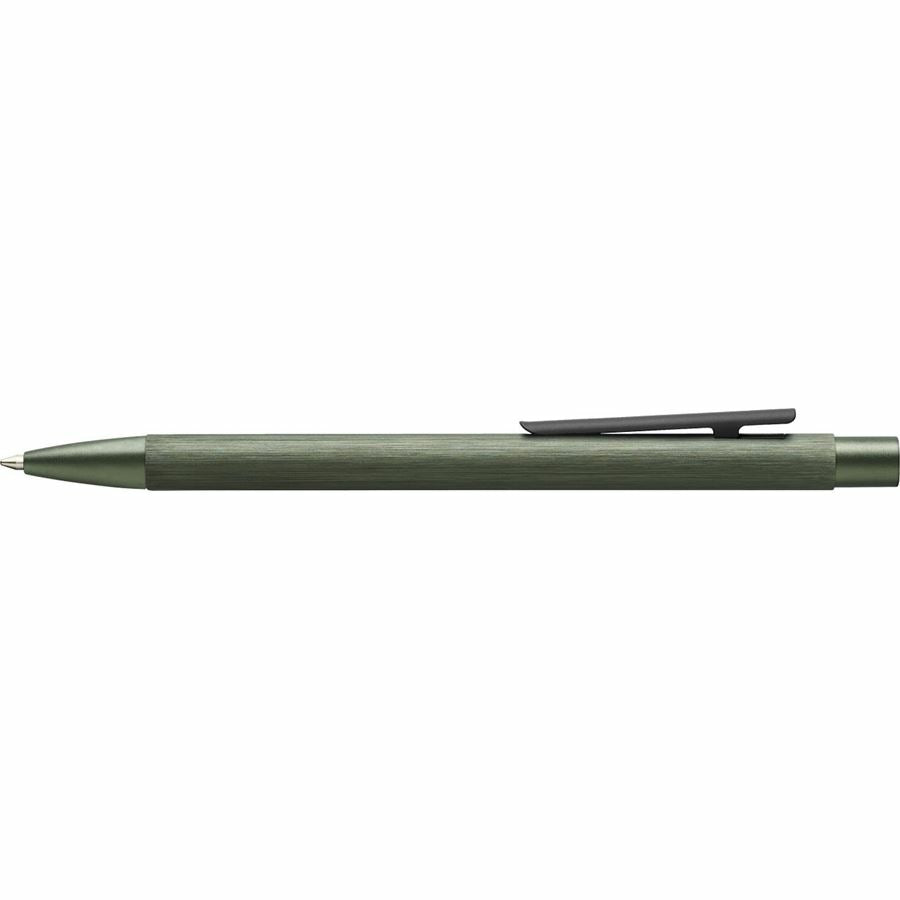 Faber-Castell Neo Slim Kugelschreiber – Schwarz, Druck, Aluminium, Olive, nachfüllbar
