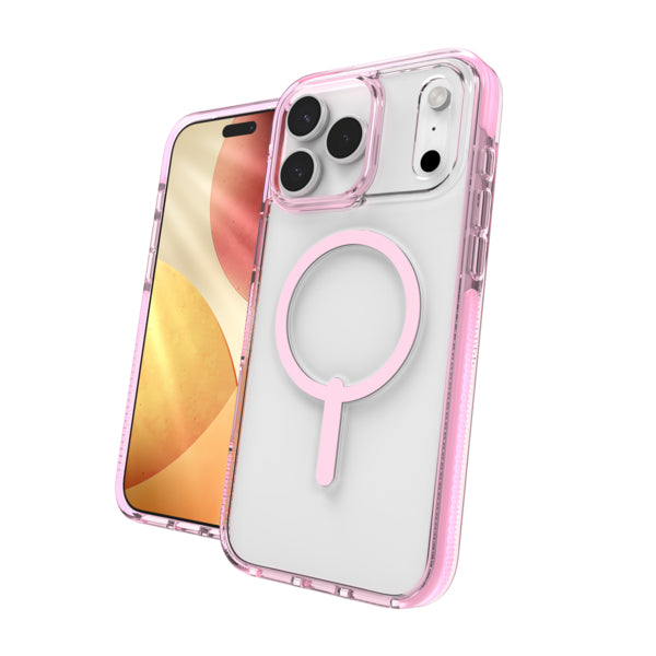 ZAGG Santa Cruz Snap – Backcover – für Apple iPhone 17 Pro Max, MagSafe, Graphen, Pink, bis 4 m Sturzsicher