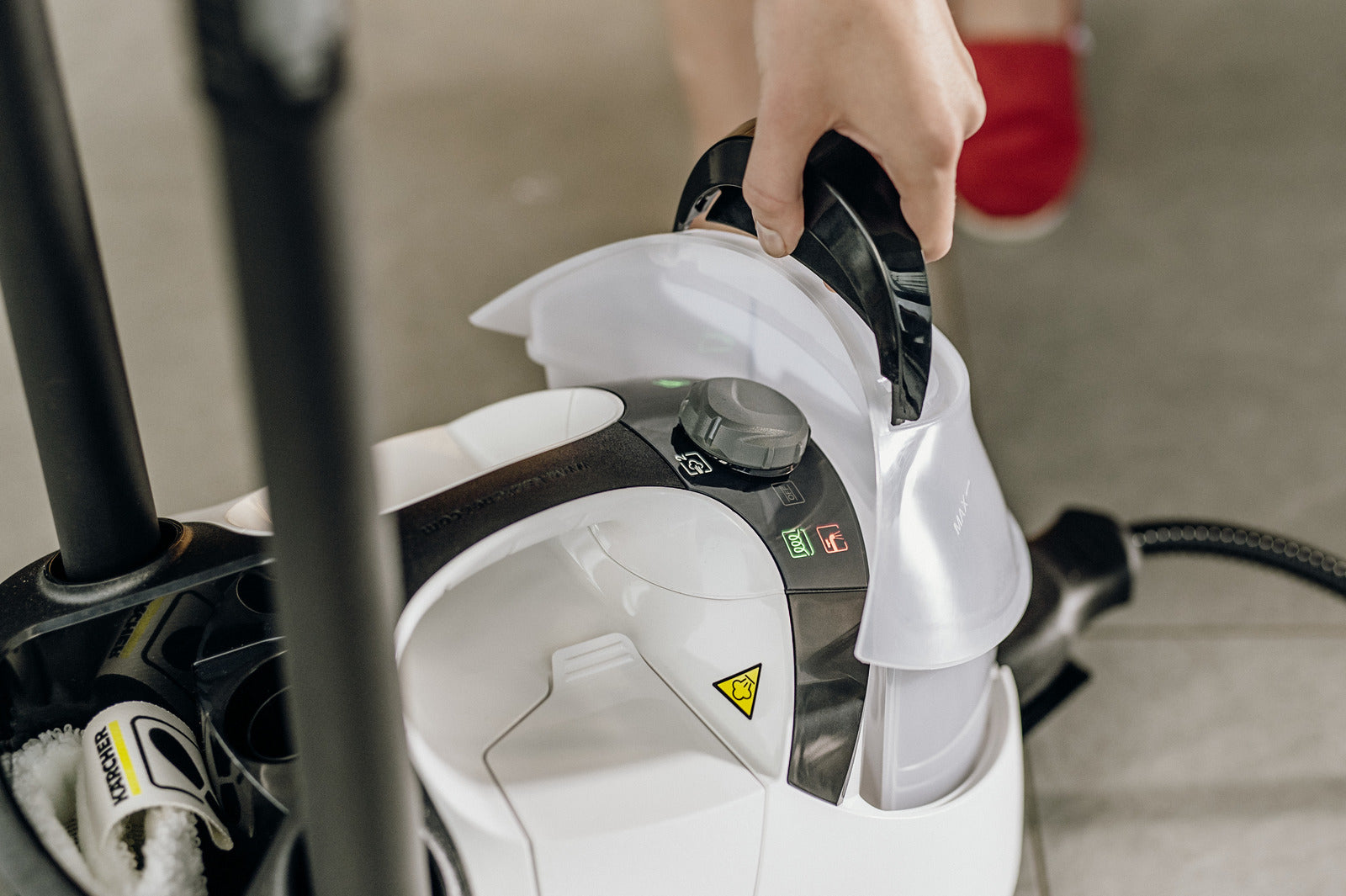 Kärcher Dampfreiniger – 1500 ml, schwarz, für Badezimmer