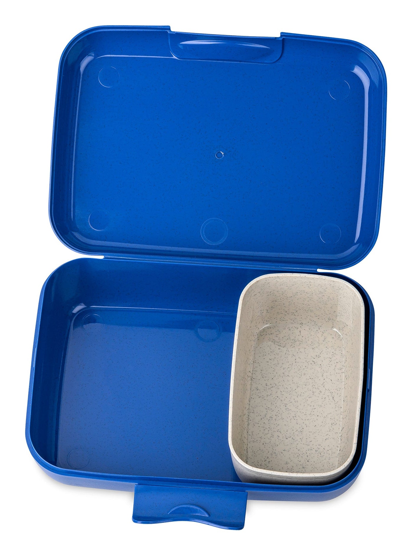 koziol Lunchbox 19 × 13,5 × 6,5 cm, Kunststoff (biozirkulär), mit Trennschale, mehrfarbig