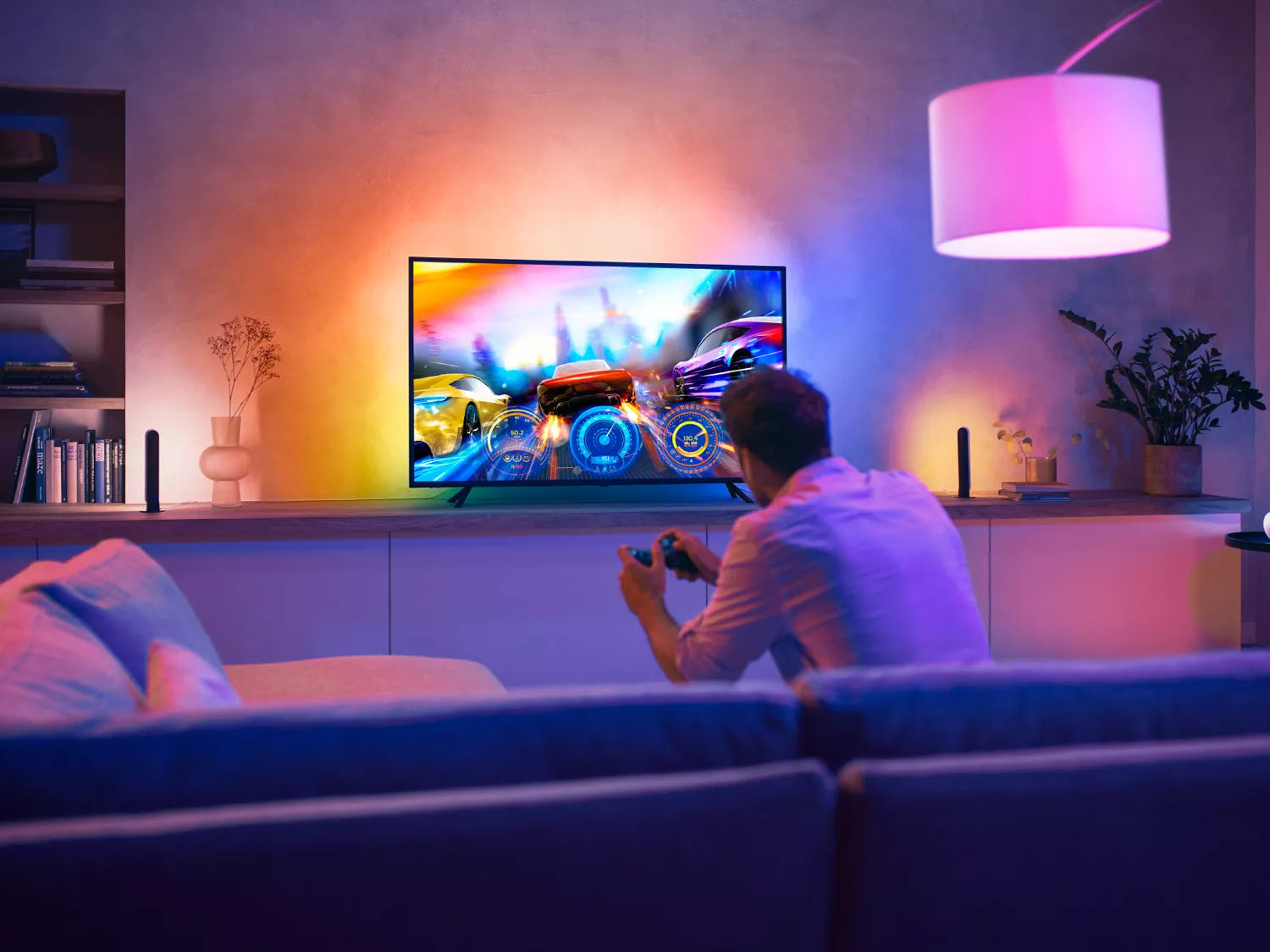 Philips by Signify Philips Hue LED-Strip Gradient Lightstrip 75 – 3,04 m, 1020 lm, 20 W, 2000–6500 K, für Hue Bridge/Hue Sync