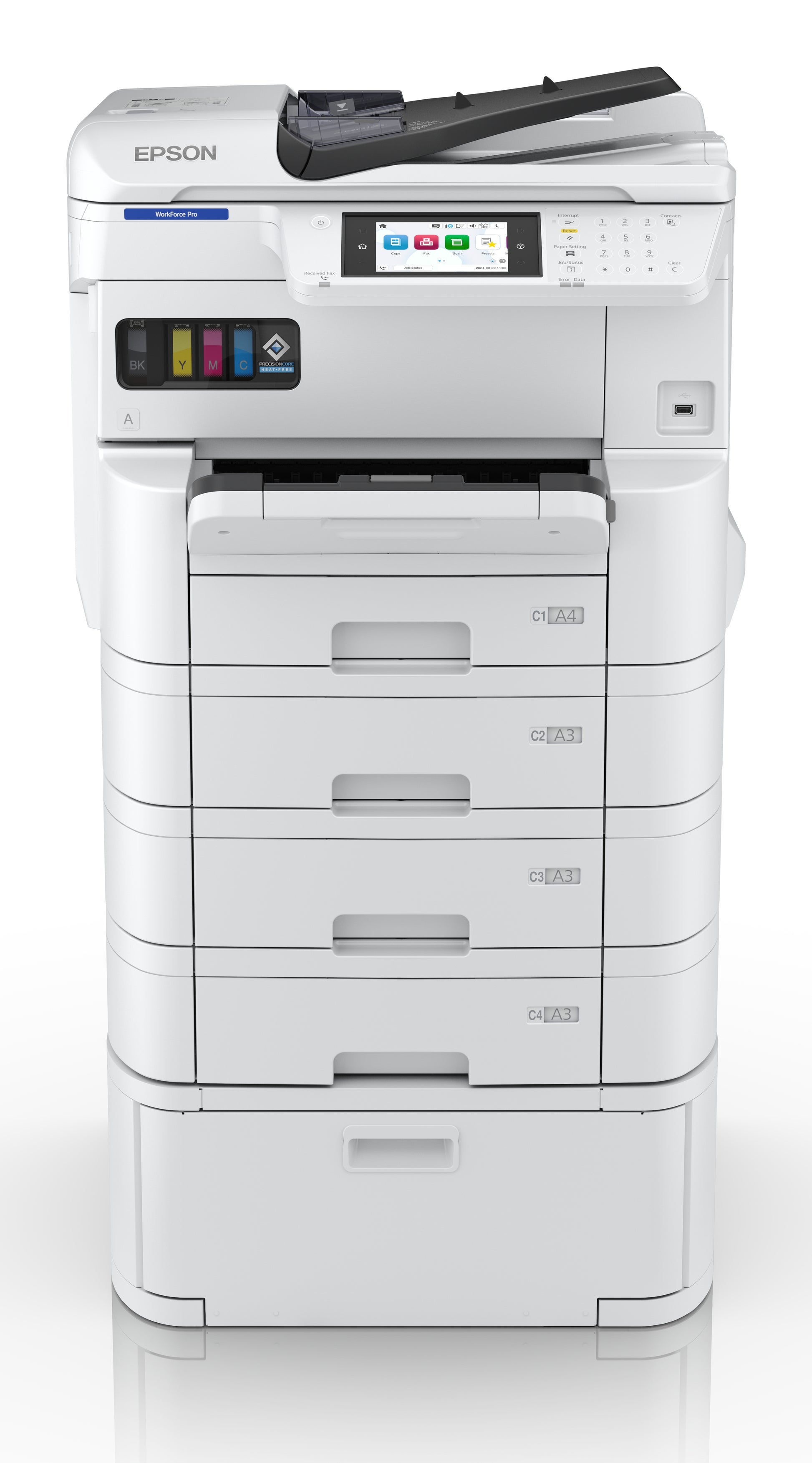 Epson WorkForce Pro EM-C7100DWF – Farbiger Tintenstrahl-MFP A3 – USB/LAN/WLAN