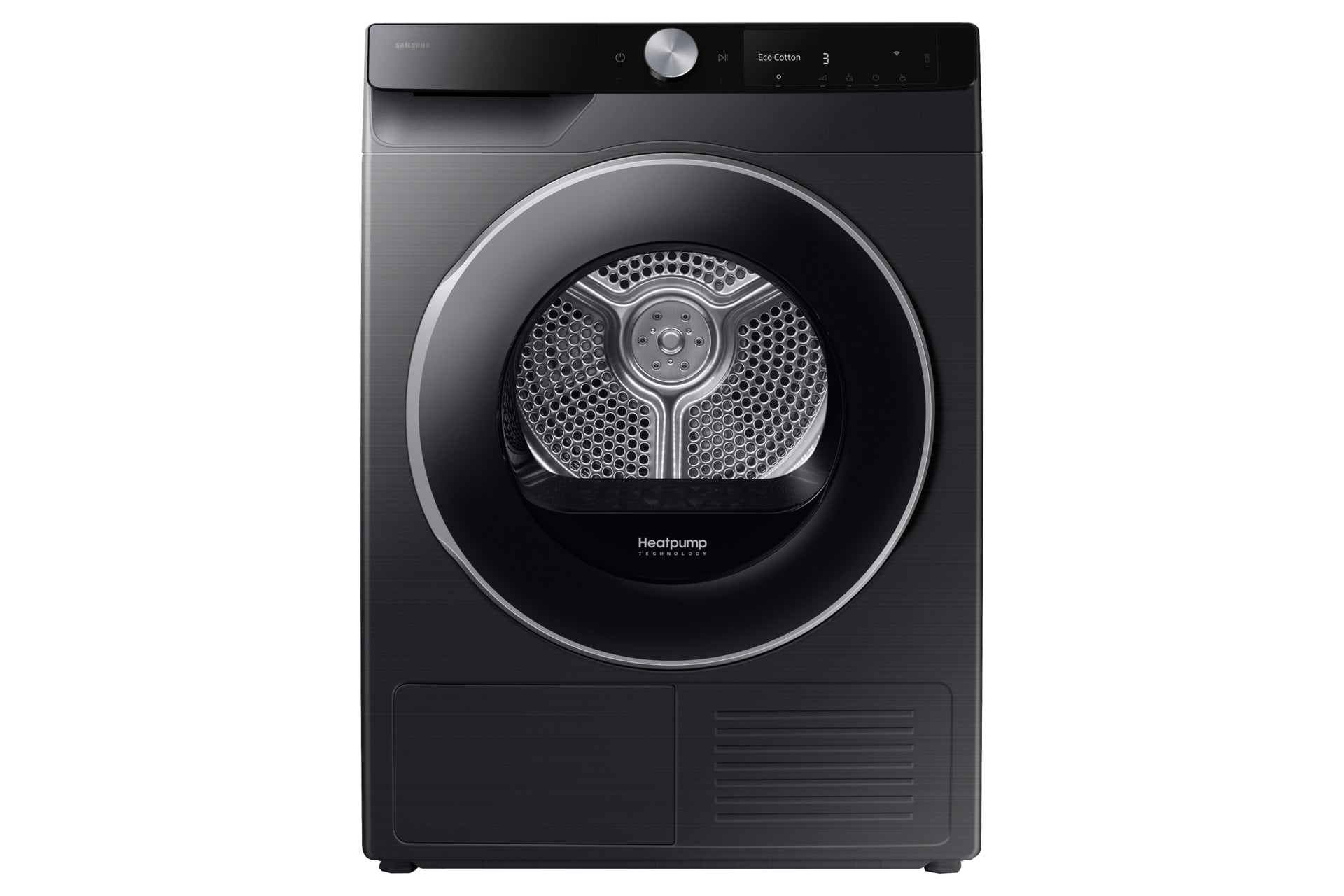 Samsung Wäschetrockner DV90DG6845LBU5 – Wärmepumpe, 9 kg, 60 × 85 × 60 cm, Schwarz