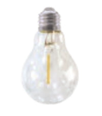 STT LED-Leuchtmittel E27 A60 – 2 lm, 0,3 W, Warmweiss 2700 K – 1 Stk. – Transparent, Glas