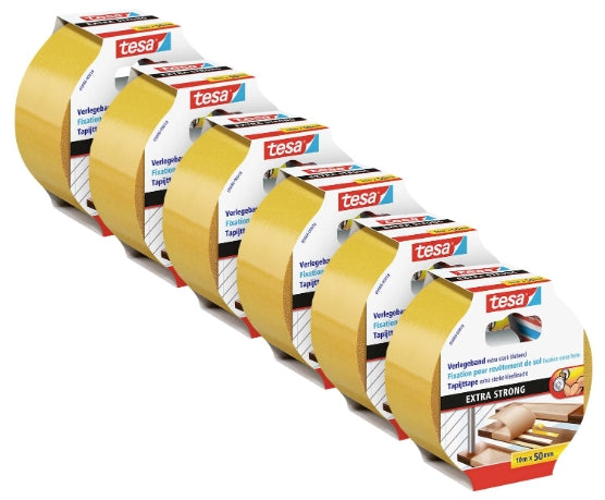 TESA Extra starkes Montageband – 50 mm × 10 m, Orange, für Holz/PVC/Keramik, Innen & Aussen