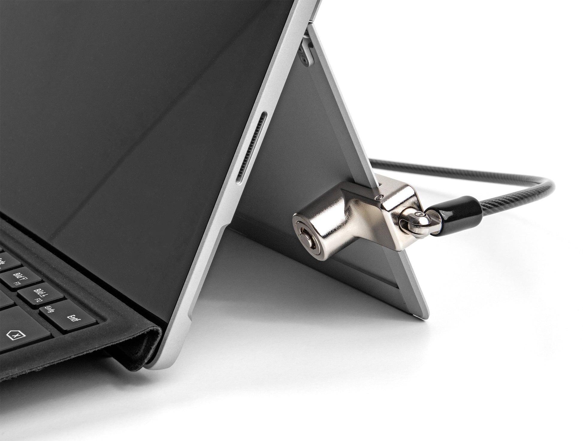 Navilock Notebookschloss – für Microsoft Surface Pro (Auswahl), Karbonstahl, schwarz
