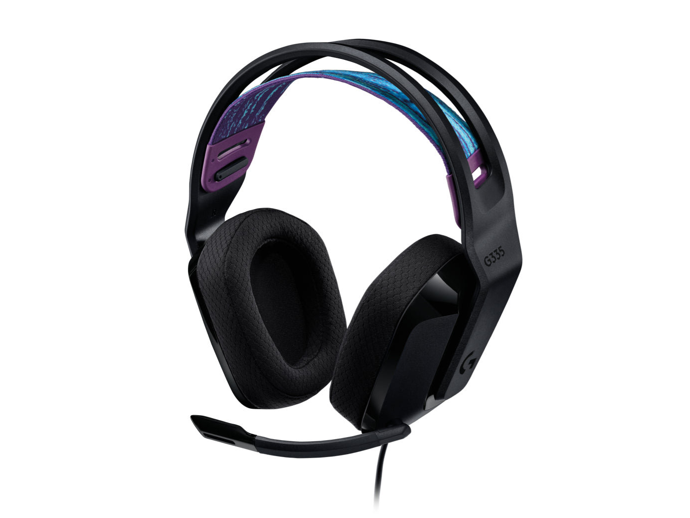Logitech G G335 Gaming-Headset – Over-Ear, Stereo, Kabelgebunden, 3,5 mm Klinke, Schwarz