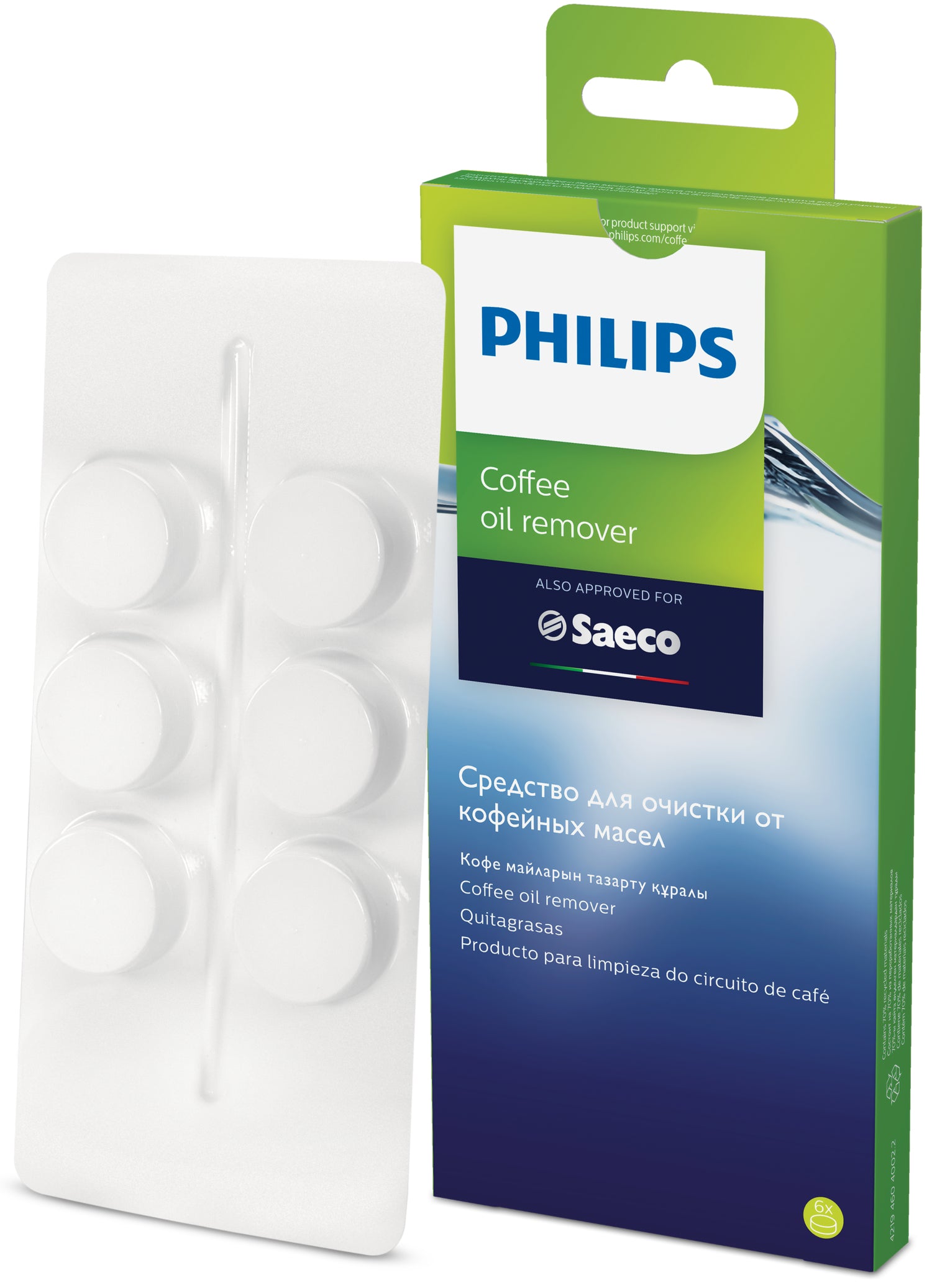 Philips Fettlöser-Tabletten CA6704/10 – für Kaffeemaschinen, 6 Tabs