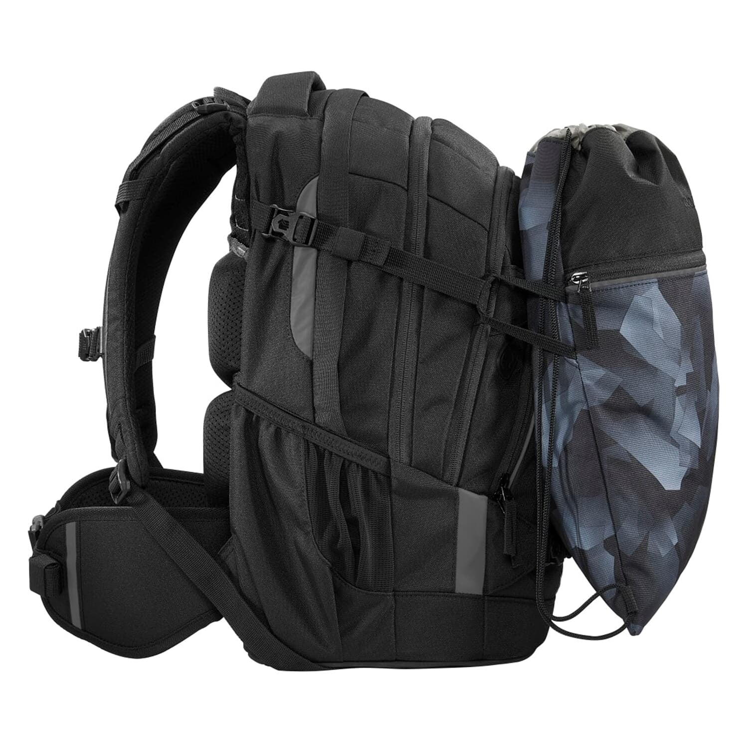 Coocazoo Sportbeutel – 10 l, Motiv Grey Rocks, wasserabweisend, 34 × 43 cm