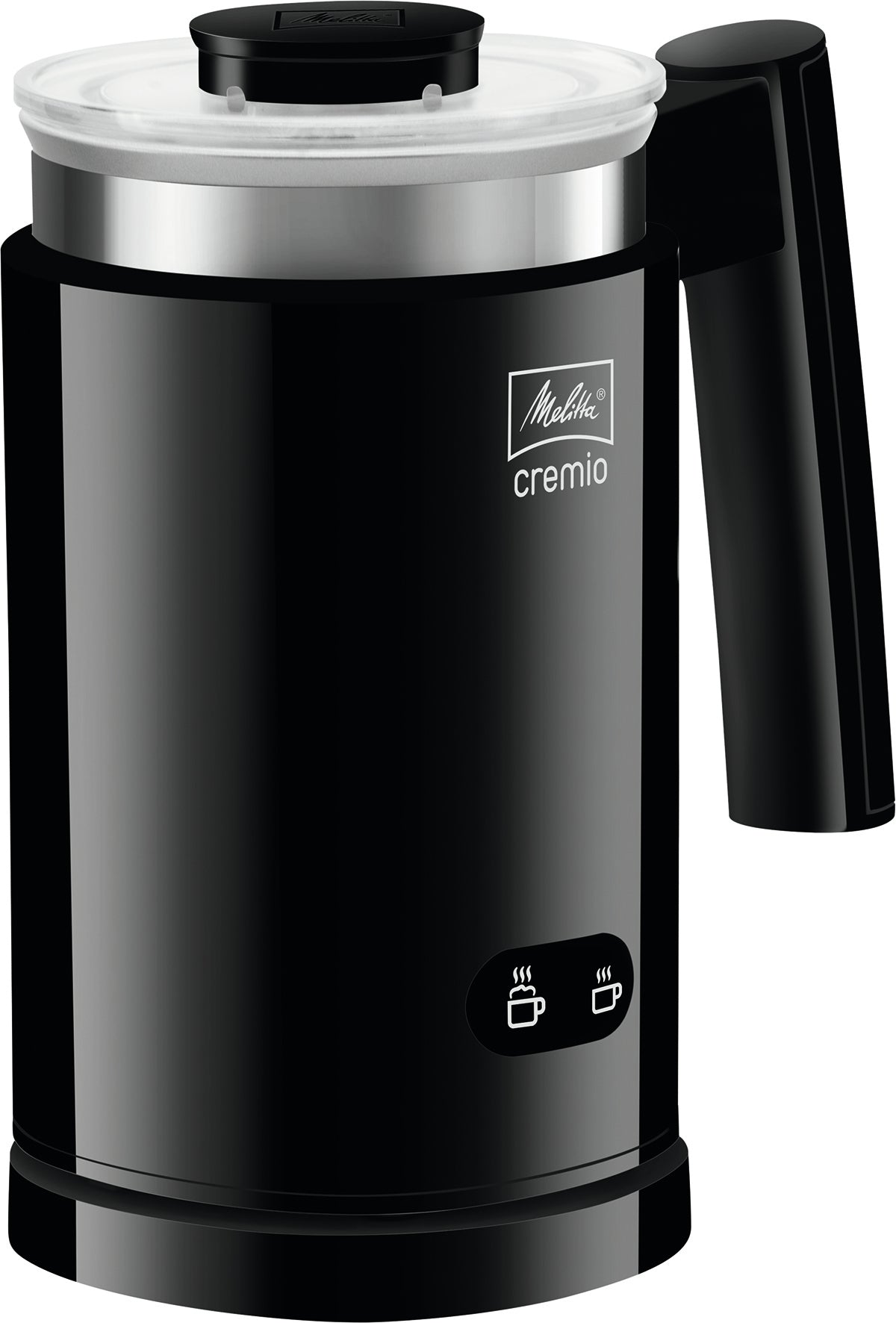 Melitta Elektrischer Milchschäumer Cremio – Füllmenge 250 ml, Schaum 150 ml, 450 W, Schwarz