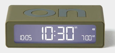 LEXON Digitalwecker – USB, 8 × 2,3 × 4,9 cm, braun