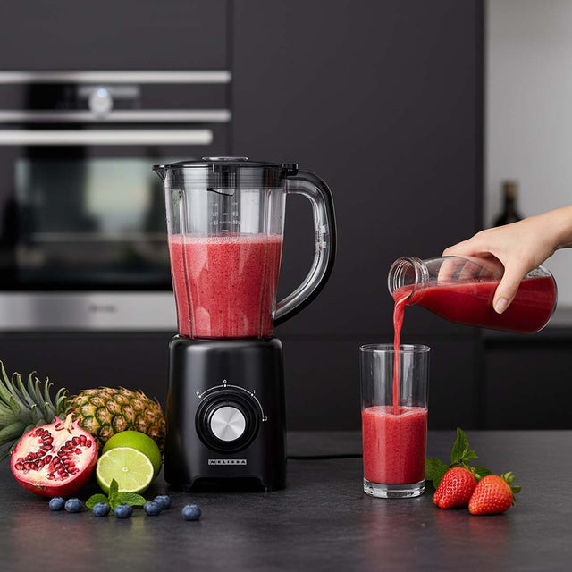 Melissa Standmixer 16180134 – 1,5 l, 800 W, spülmaschinenfest – schwarz