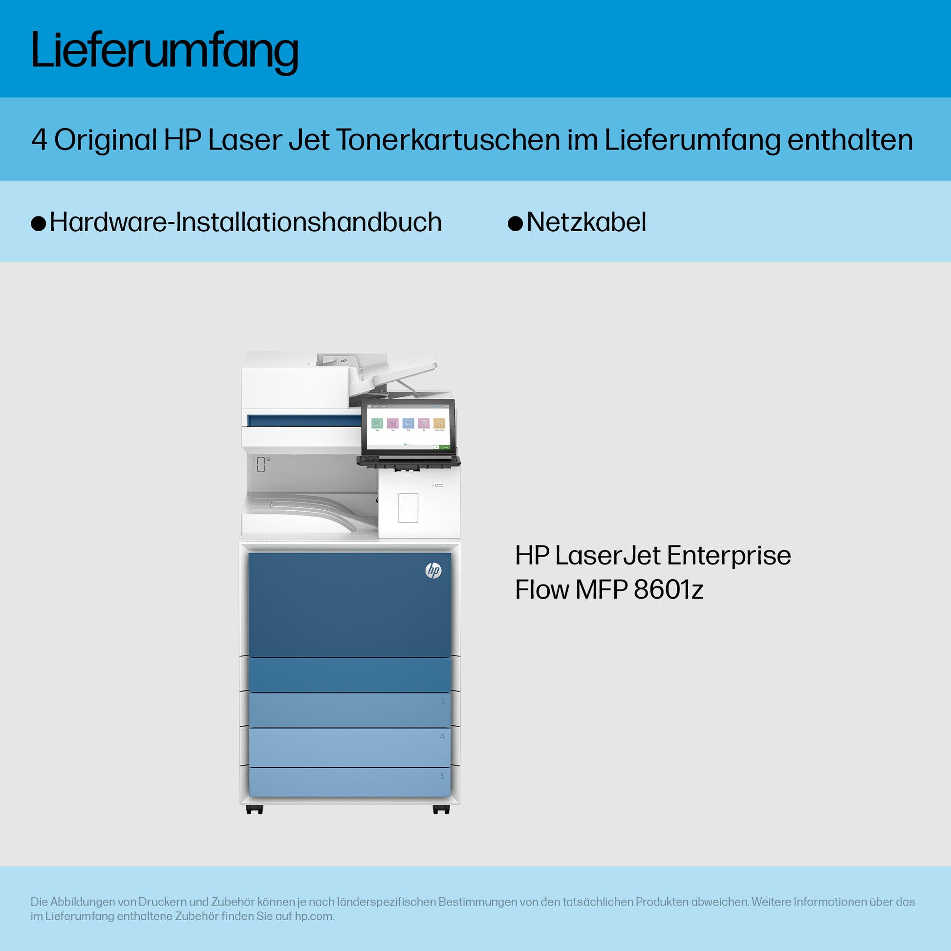 HP Enterprise Flow 8601Z – S/W Laser-MFP – 70 ppm S/W