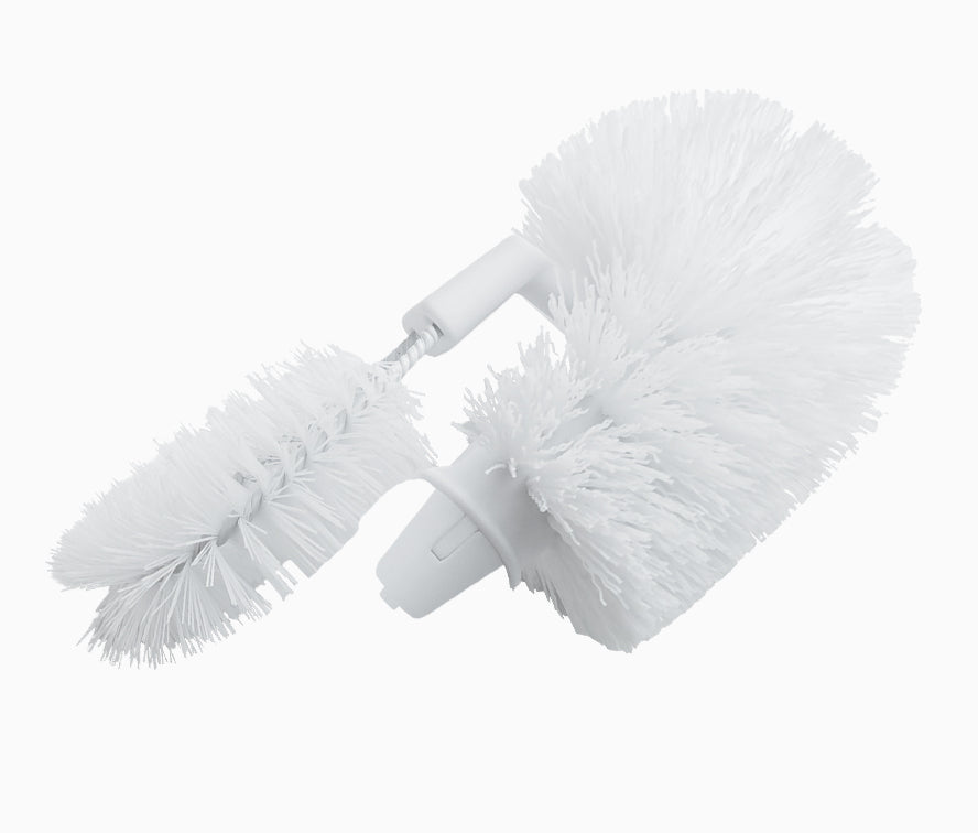 CREaCLEAN CLARISSA – WC-Bürste – Polypropylen, Edelstahl, Kopf austauschbar, mit Randreiniger, H 36,2 cm