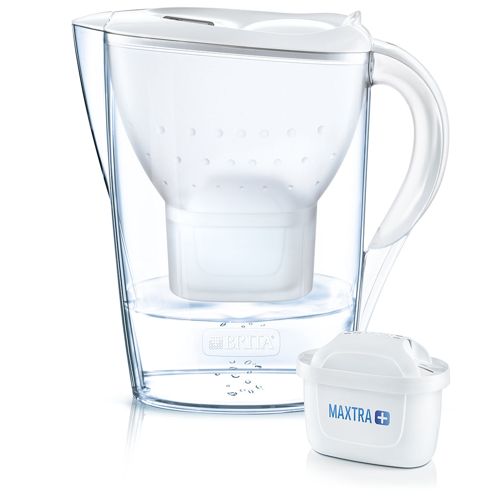 Brita Marella XL Tischwasserfilter – 3,5 l, inkl. 1 MAXTRA PRO Kartusche, Weiss