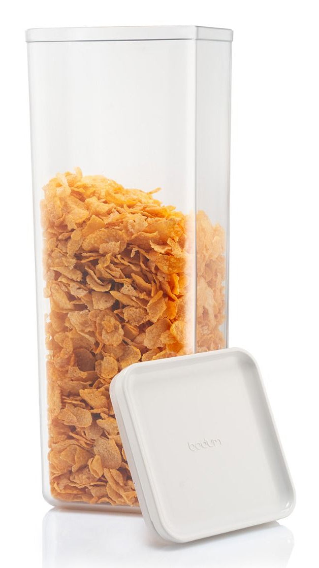 Bodum Canteen Vorratsdosen-Set – 12-teilig (4×1 l, 2×1,2 l, 4×0,5 l, 2×2,6 l) – eckig – Kunststoff – creme