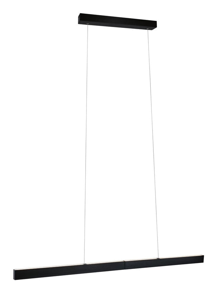 Paulmann Pendelleuchte Aptare – 180 × 5 cm, 3840 lm, 2200–2700 K, dimmbar, ZigBee, für Alexa, schwarz