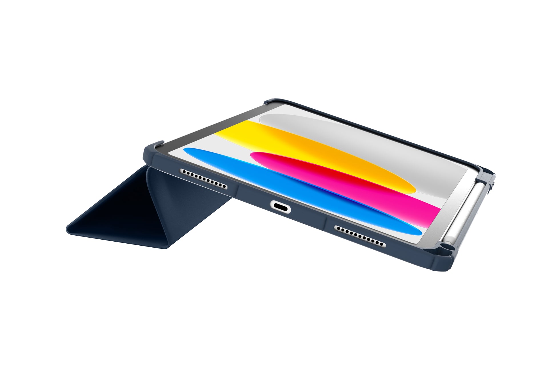 dbramante1928 London Tablet-Hülle für iPad 10,9" (10. Gen.) – Pazifikblau