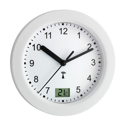 TFA-Dostmann TFA Dostmann 60.3501 Wanduhr – Funk, analog, Ø 17 cm, weiss, Kunststoff
