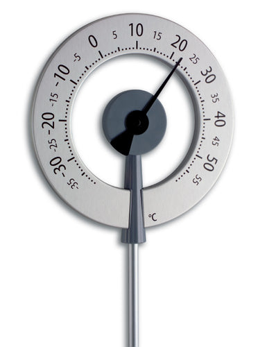 TFA-Dostmann TFA Dostmann 12.2055.10 – Gartenthermometer, grosses Display, 119 cm – Silber