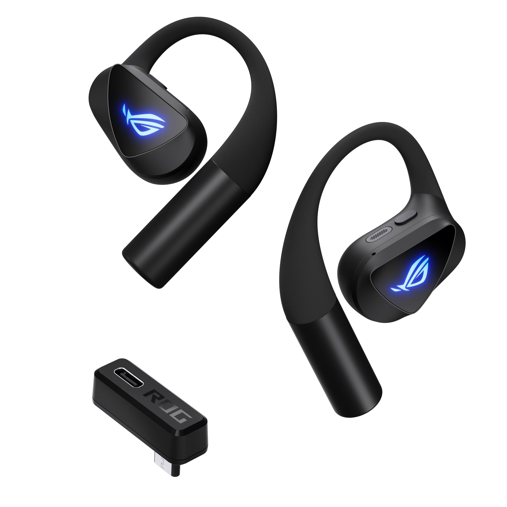 ASUS ROG Cetra Open Wireless Ohrbügel True Wireless – mit USB-C-Dongle, Schwarz, BT 6.0