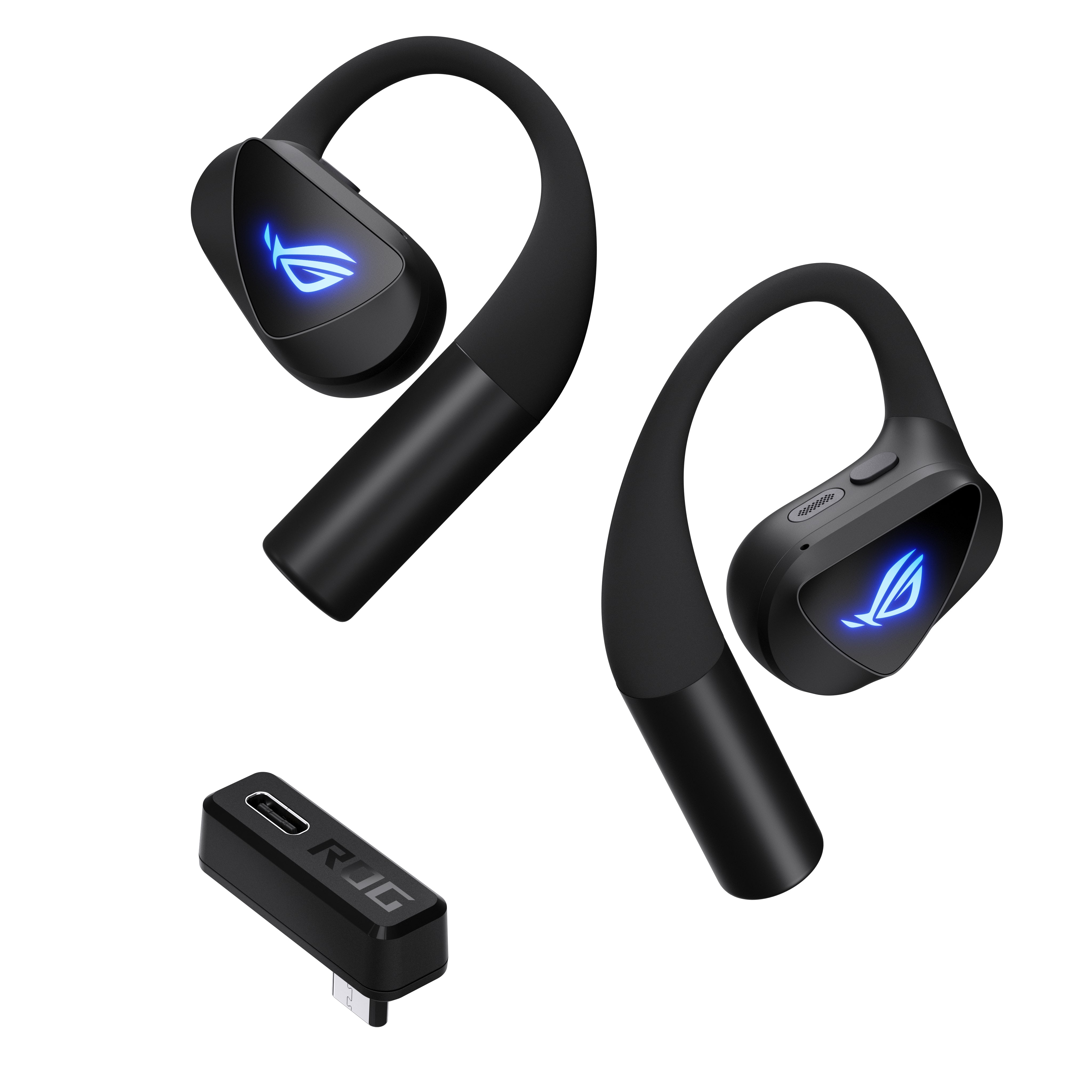 ASUS ROG Cetra Open Wireless Ohrbügel True Wireless – mit USB-C-Dongle, Schwarz, BT 6.0
