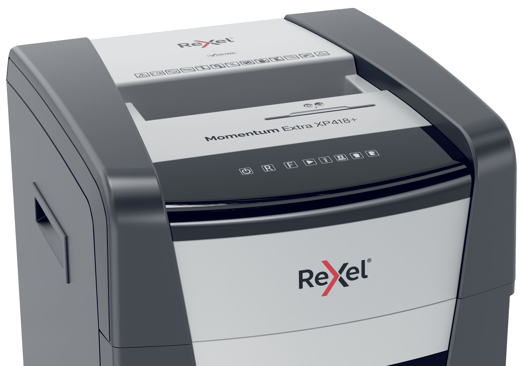 Rexel Momentum Extra XP418+ – Aktenvernichter, DIN P-4, Partikelschnitt 4 × 35 mm, 18 Blatt, 45 l, A4