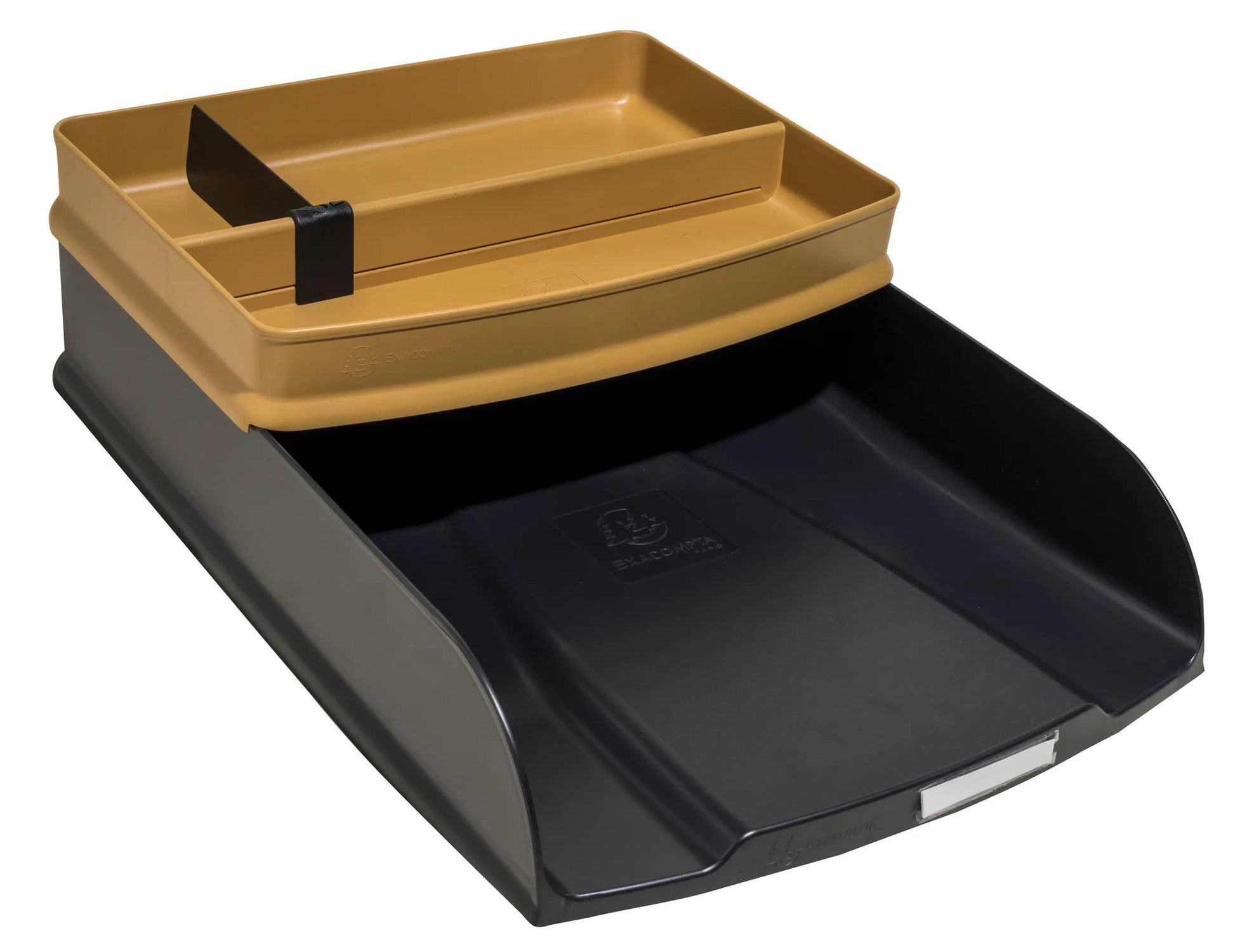 Exacompta Neo Deco – Briefkorb für A4+, hoch, Polystyrol (PS), schwarz, 346 × 65 × 255 mm