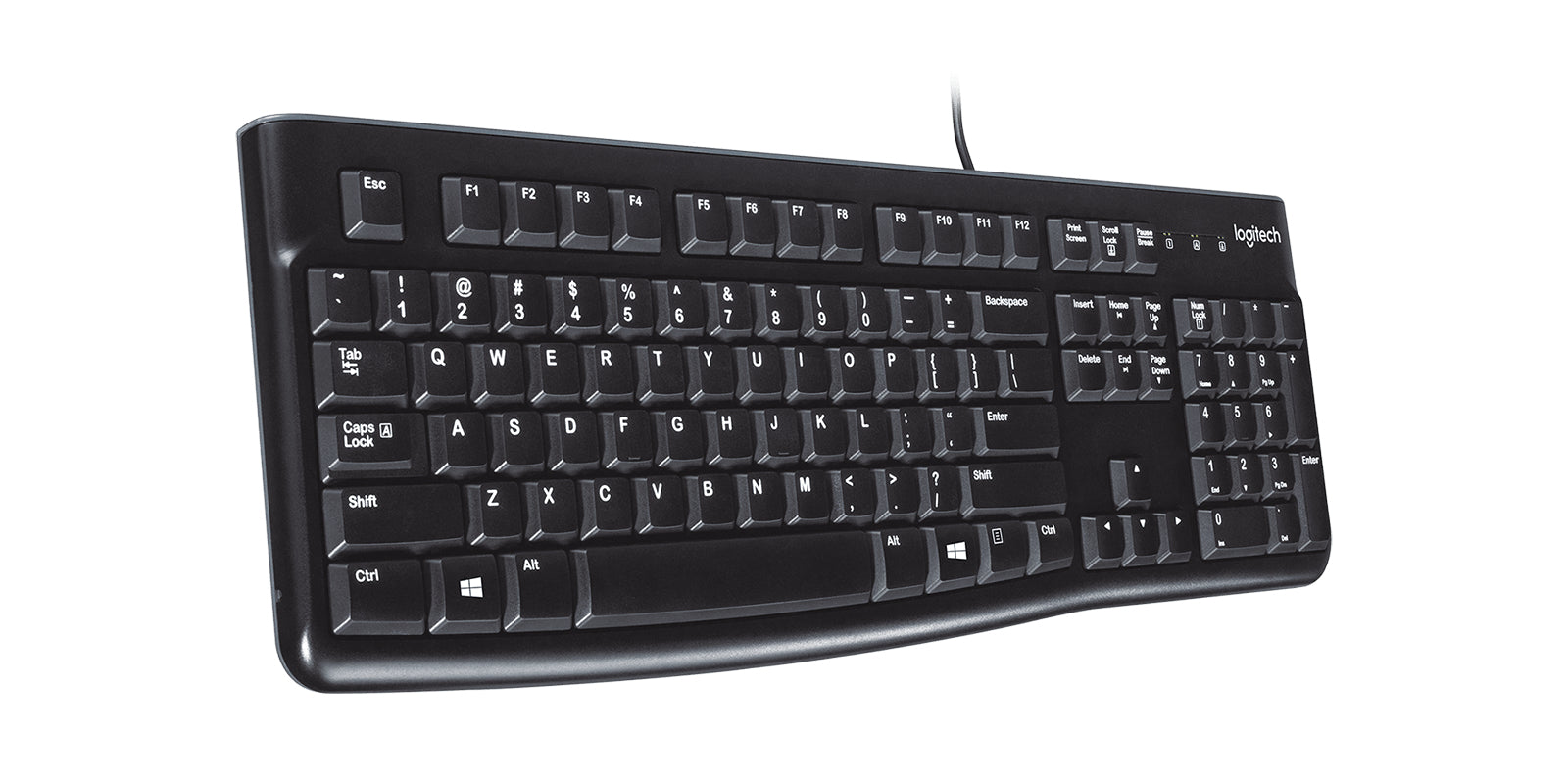 Logitech K120 – Kabelgebundene Tastatur (USB-A), ES-Layout (ES), Schwarz