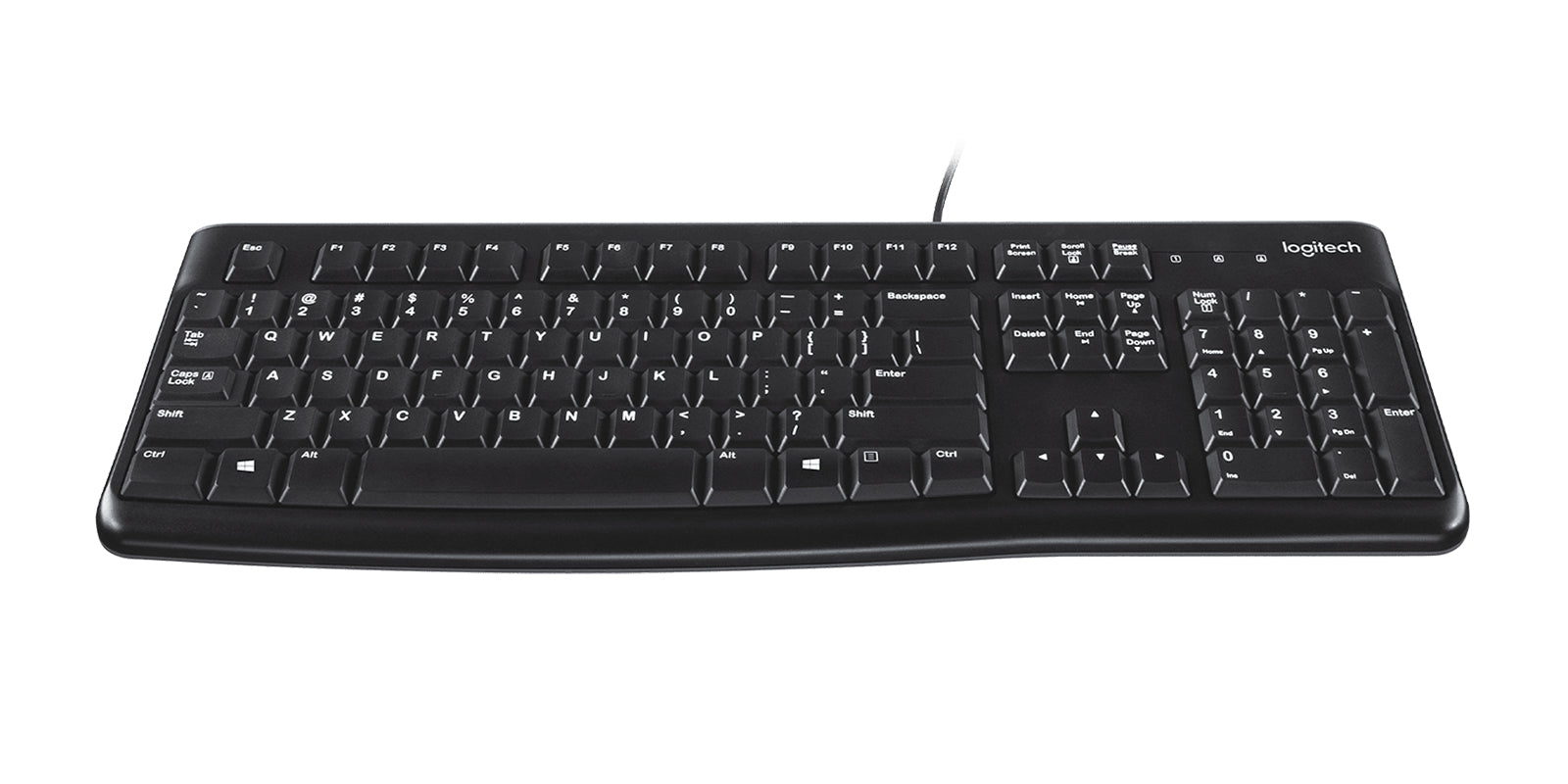 Logitech K120 – Kabelgebundene Tastatur (USB-A), ES-Layout (ES), Schwarz