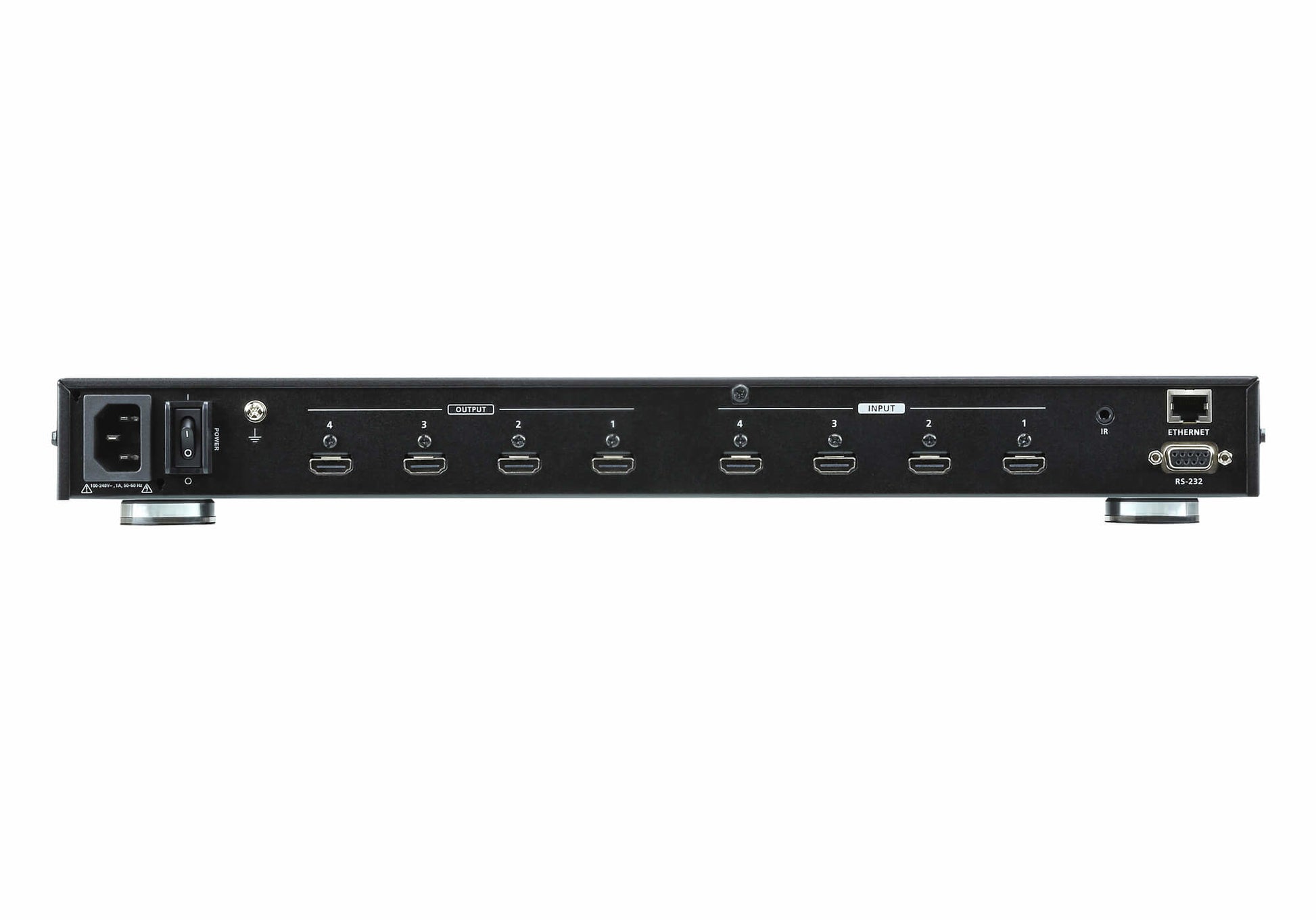 ATEN VM0404HB – HDMI Matrix Switch, Matrix 4×4, 4K@60 Hz, 15 m, HDR, HDCP 2.2, RS‑232/IR, Scaler