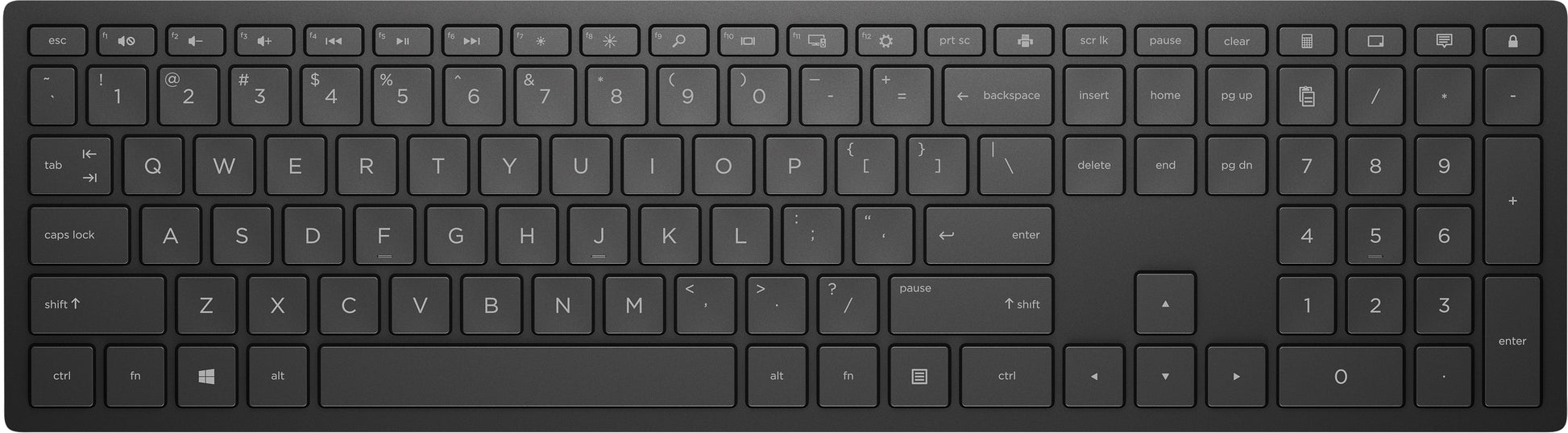 HP Pavilion 400 Wireless – Tastatur – 2,4 GHz (Nano-Empfänger) – AZERTY (FR) – Schwarz