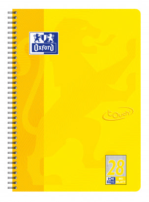 Elba Collegeblock, 80 Blatt, 4-fach gelocht, perforiert, 90 g/m² – Sonnengelb, für SCRIBZEE App