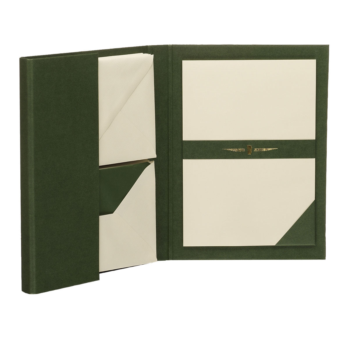 Rössler Karten-Set mit Couverts – A5/C6, grün – 15 Sets