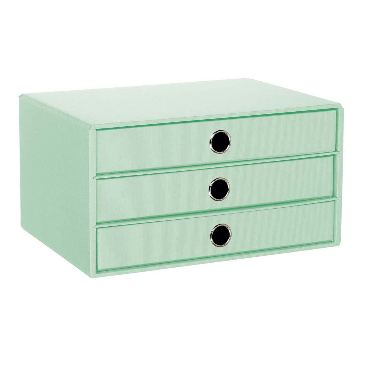 Rössler S.O.H.O. Schubladenelement – 3 Schubladen, für A4, mint, Karton, B 343 × H 185 × T 250 mm