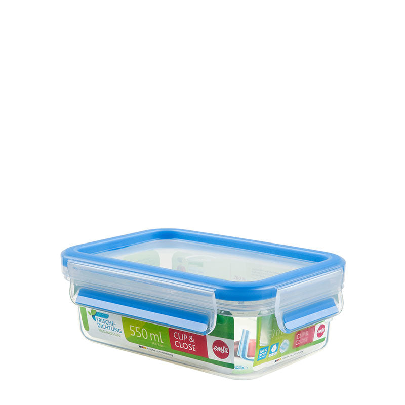 EMSA Vorratsdose 550 ml, 16,3 × 11,3 × 5,8 cm, Kunststoff, transparent