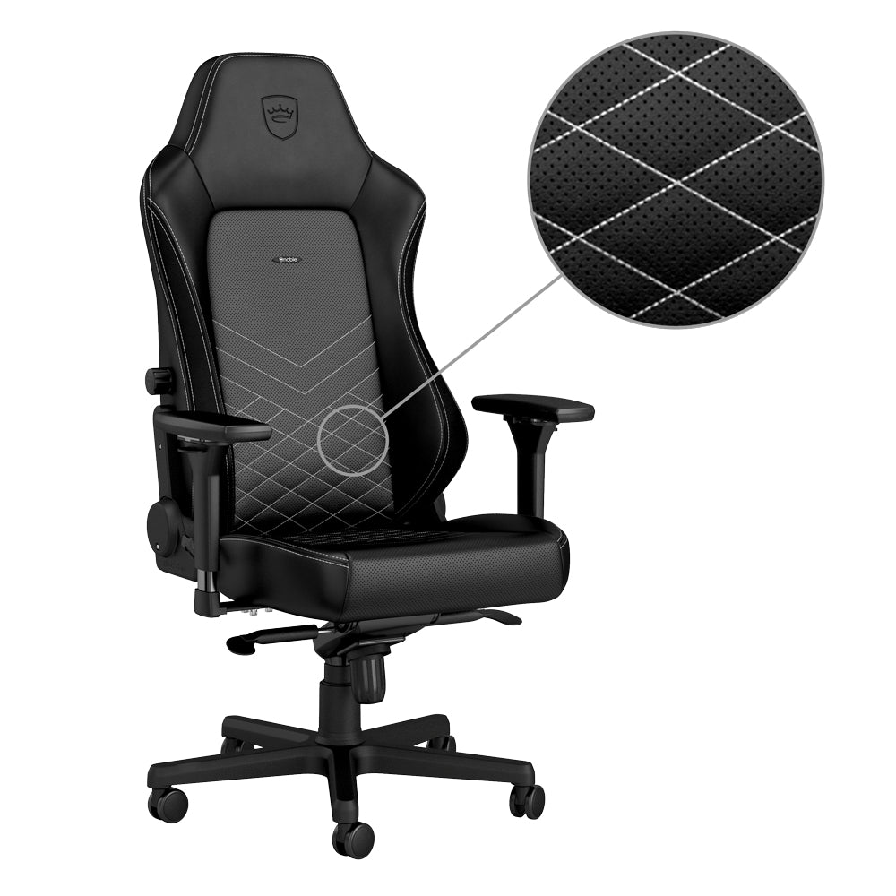 Noblechairs Konferenzstuhl Hero – 57×55×137 cm, weiss/schwarz