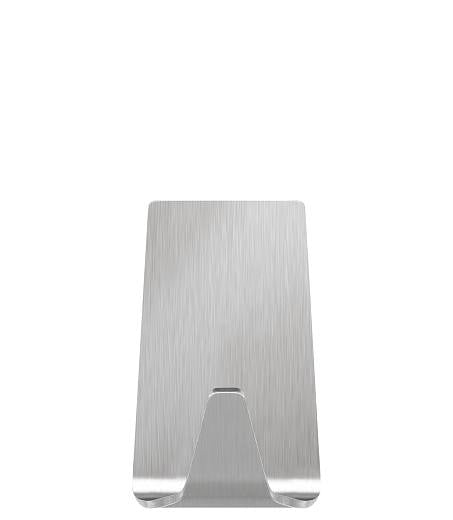 TESA Klebehaken – Edelstahl, 1 kg, Klebestreifen, Silber, 2er-Set