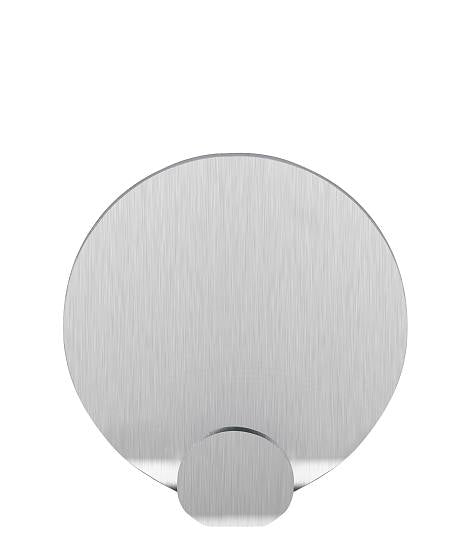 TESA Klebehaken – Edelstahl, 1 kg, Klebestreifen, Silber, 2er-Set