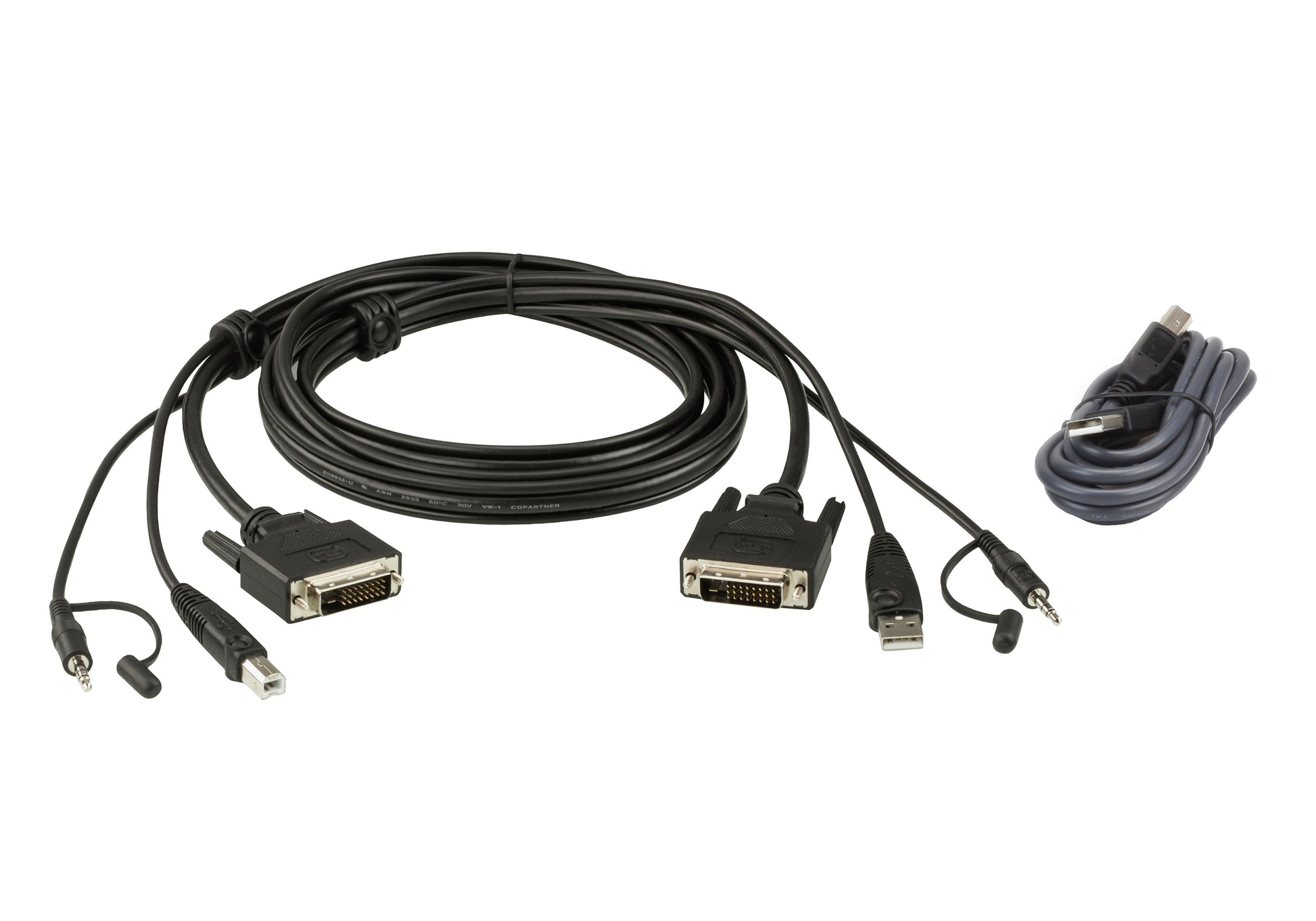ATEN KVM-Kabelsatz (DVI-D, USB, 3,5 mm) – 1,8 m