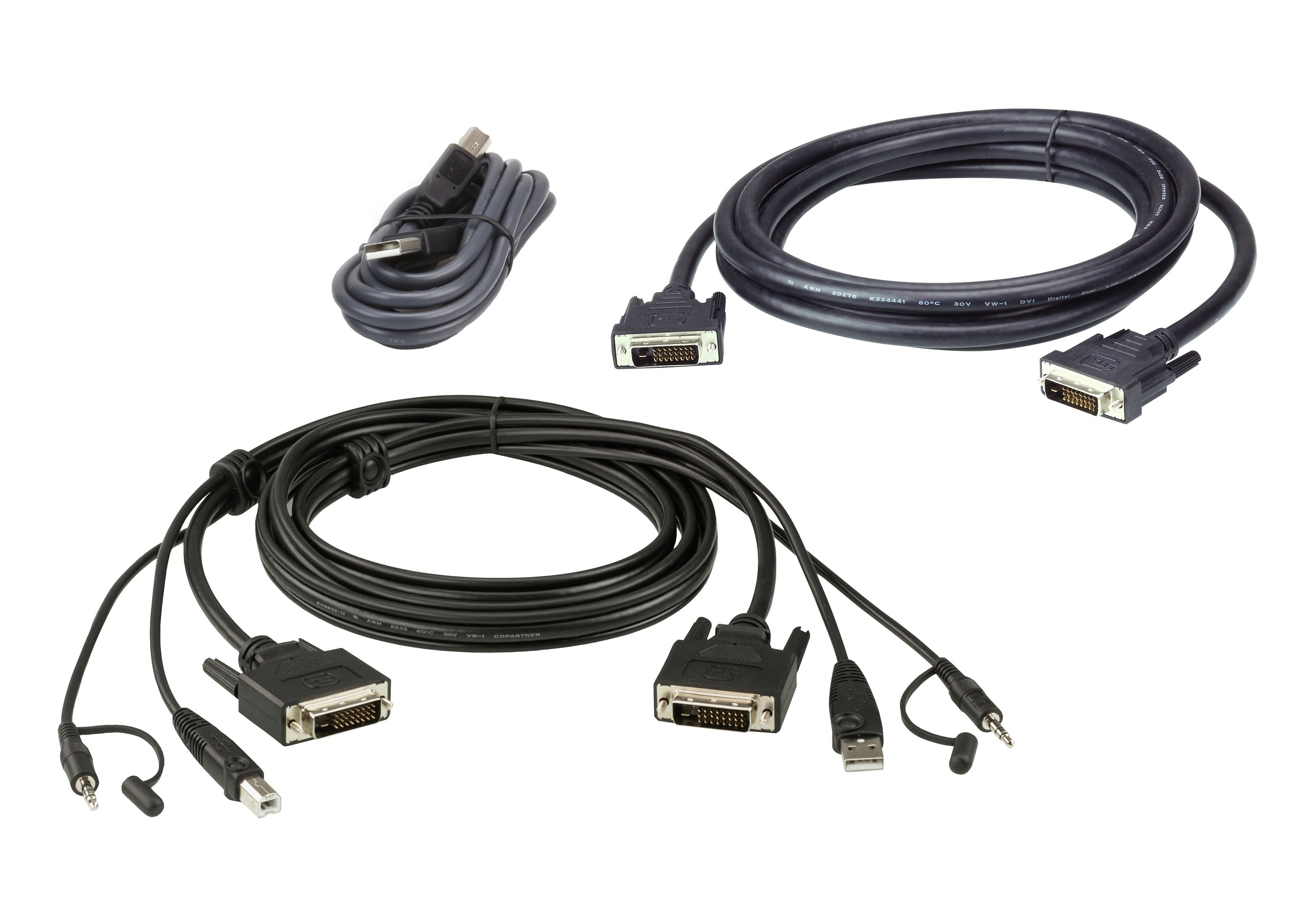 ATEN KVM-Kabelsatz 2560×1600 – 3 m – für ATEN PSS PP v3.0 Secure KVM-Switches