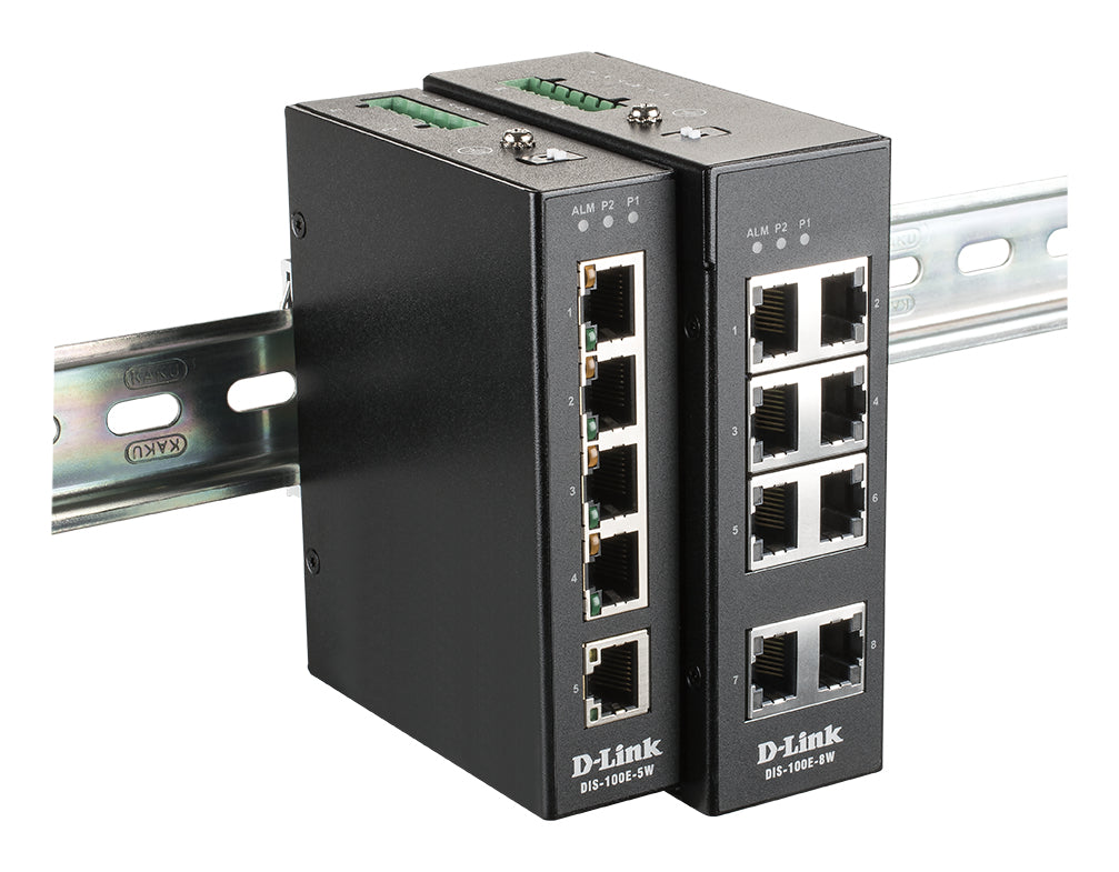 D-Link DIS-100E-8W – Unmanaged L2 Switch – 8× 10/100