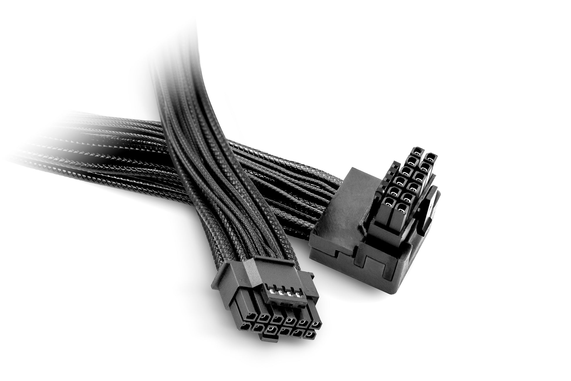 be quiet! be quiet 12V-2×6–12VHPWR Stromkabel – 0,7 m, gerade–90° gewinkelt, schwarz, für Grafikkarten