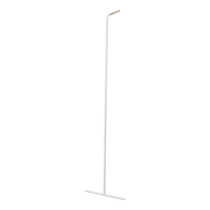 Yamazaki Wandgarderobe 1 Haken – Stahl/Holz – Weiss – 420 × 1'600 × 385 mm