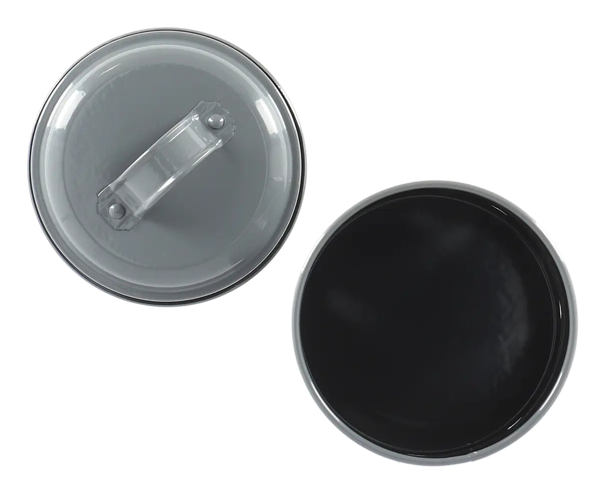 Esschert Design Vorratsdose 1,2 l, Ø 11,7 × 17,5 cm, Karbonstahl, Anthrazit
