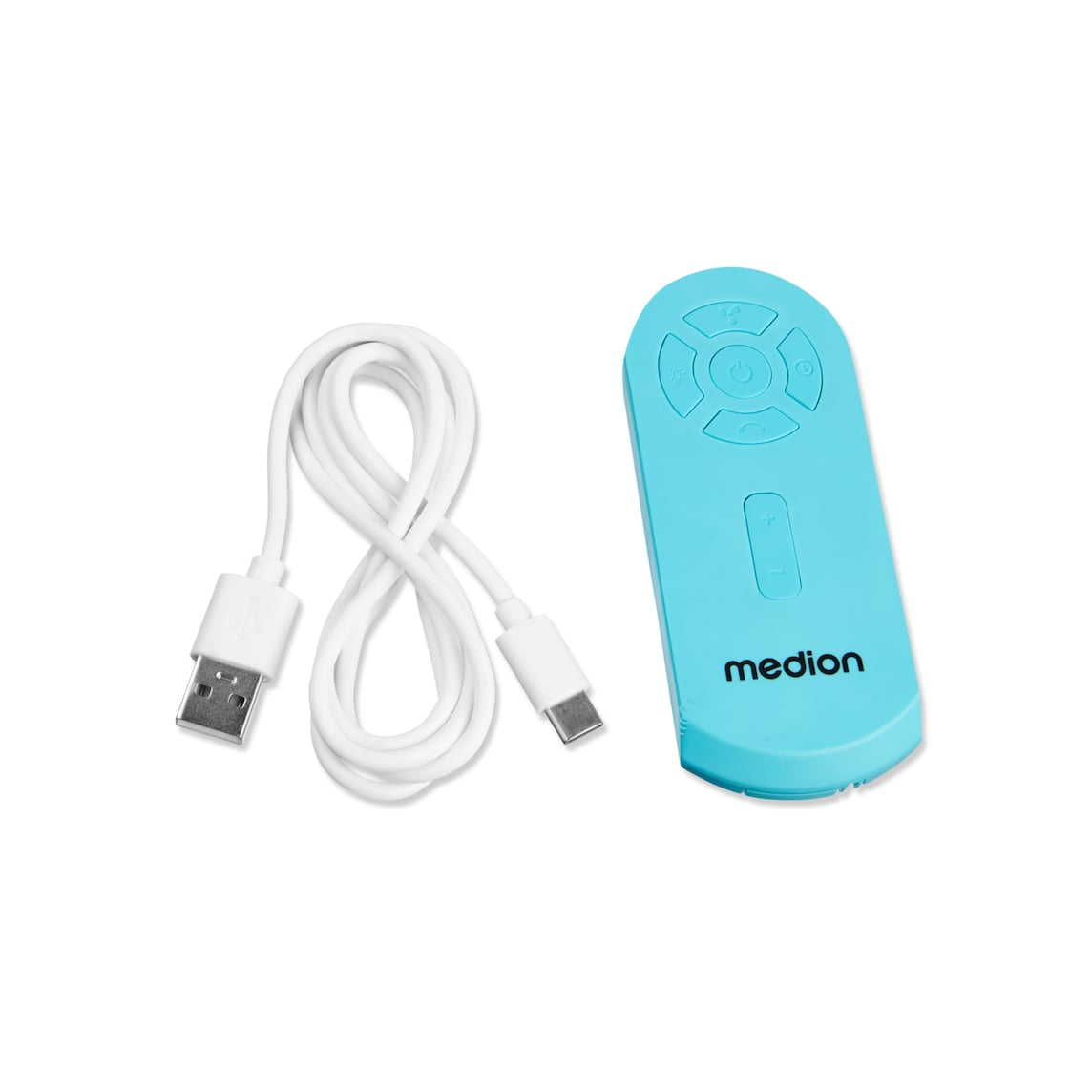 MEDION USB-Ventilator MD 12065 – 5 Stufen, Oszillation, mit Fernbedienung, Timer, Akku, 20 W, 48,0 dB