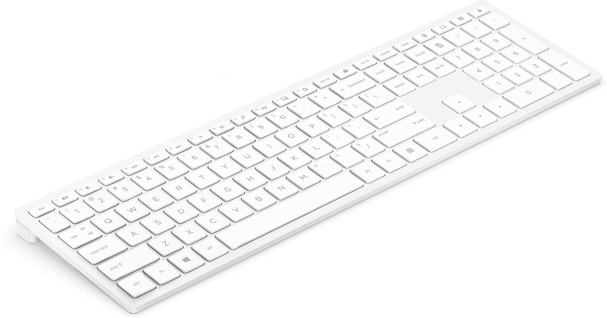 HP Keyboard 600 – Tastatur – 2,4 GHz (Nano-Empfänger) – mechanisch – QWERTY (US-INT) – Weiss
