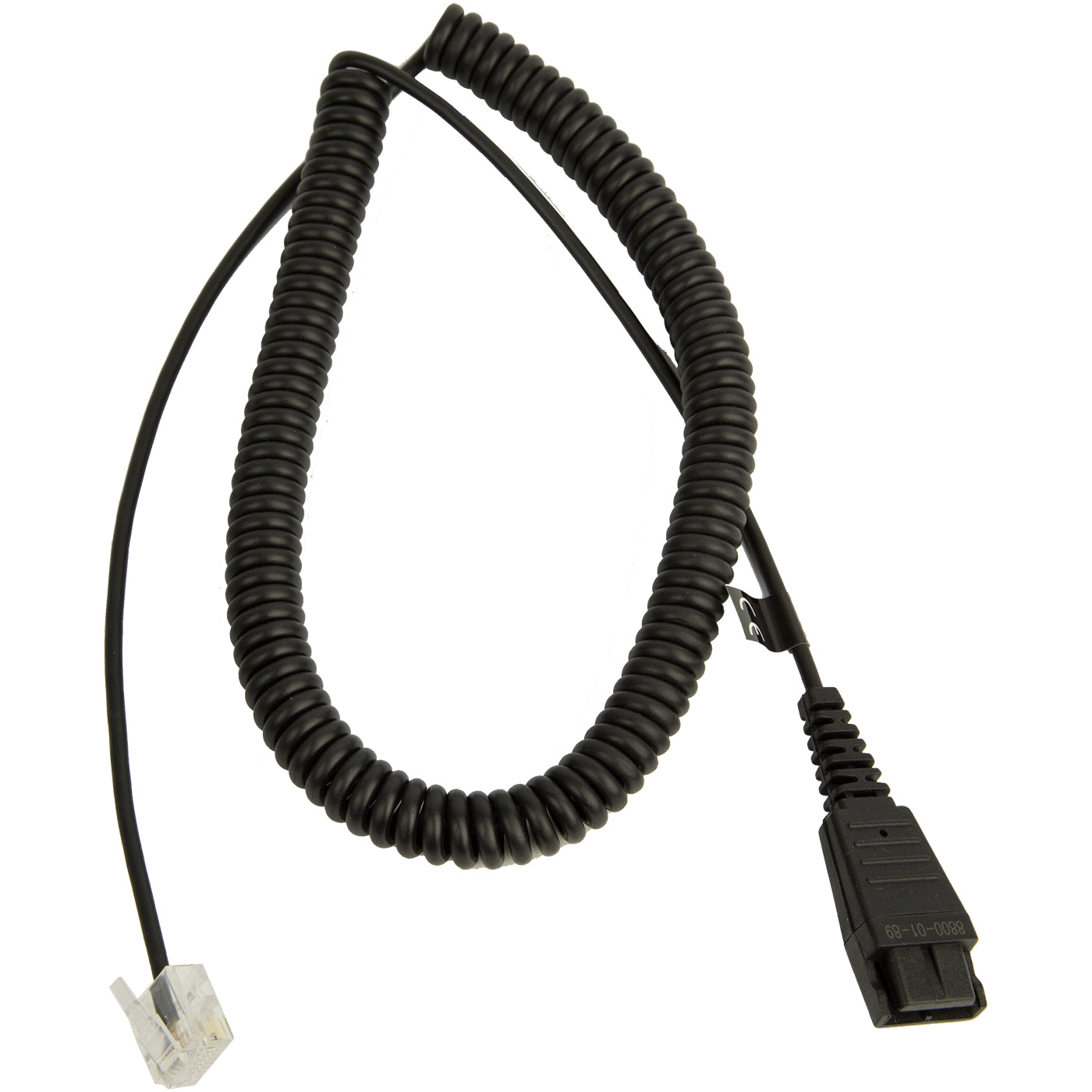 Jabra Headset-Kabel (Mute), Spiral-QD, RJ45, 0,5–2 m, für Biz 2400