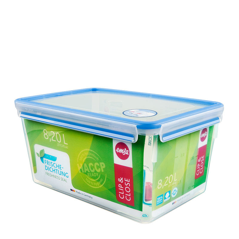 EMSA Vorratsdose 8 L, 22,8 × 32,8 × 16,7 cm, Polypropylen (PP), Transparent